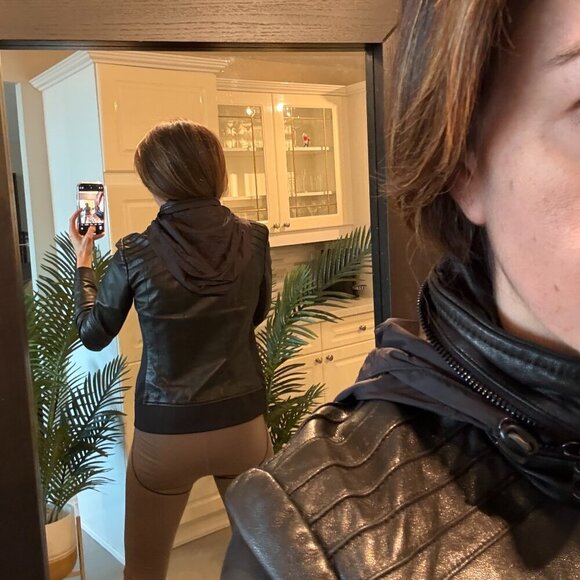 Classic Black Leather Jacket,  Rudsak, US S - Picture 4 of 7